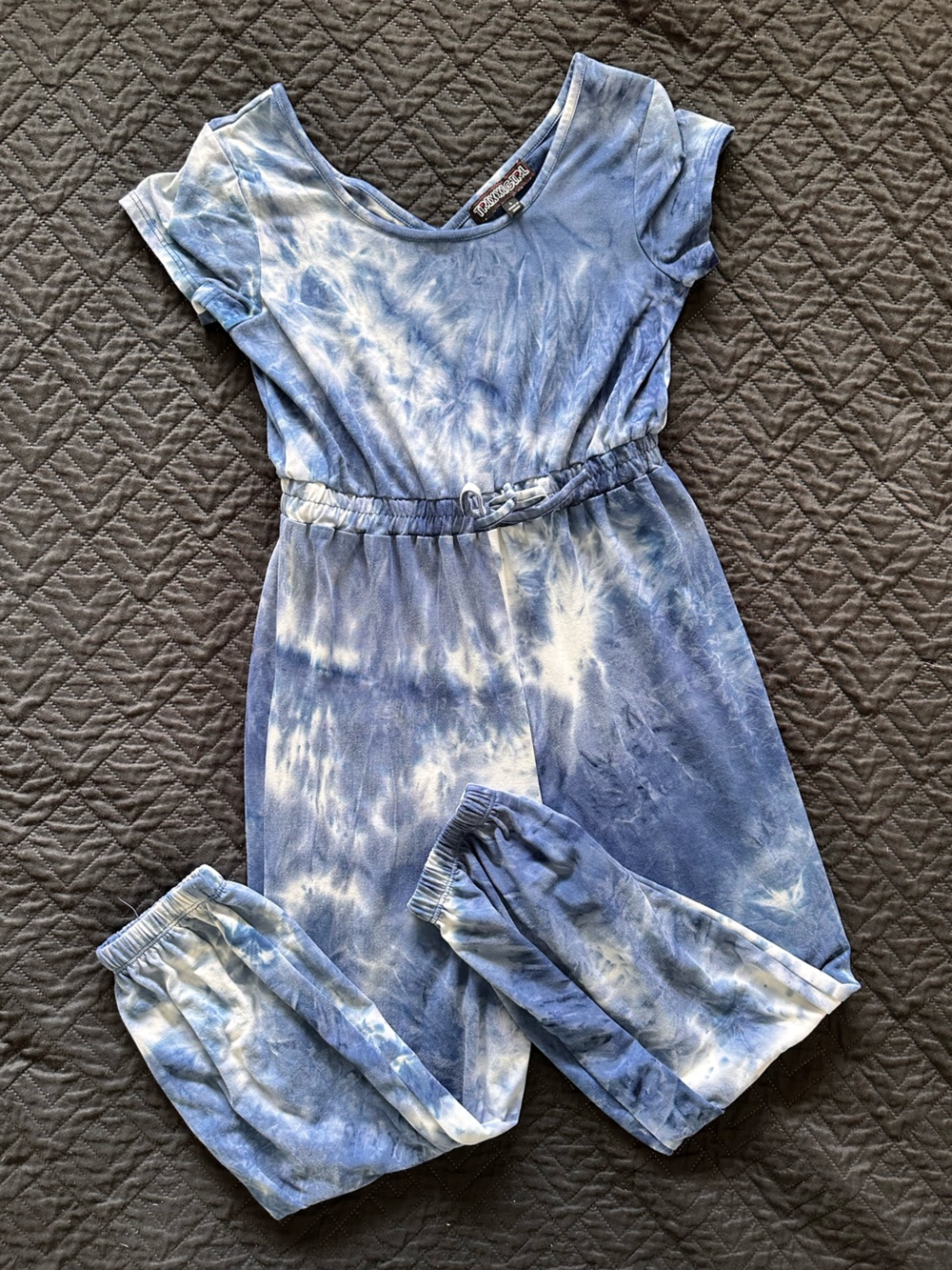 Trixxi Blue Tie-Dye Lounge Top